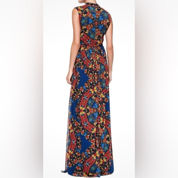 - Alice + Olivia Marianna Printed Button-front Maxi Dress- size 0 - Picture 3 of 9